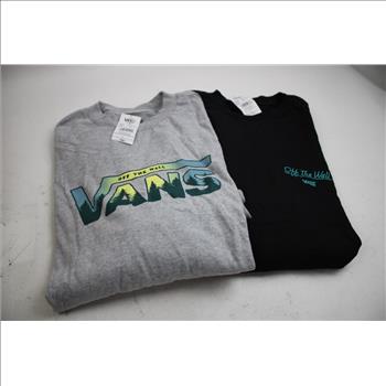 Vans T-Shirt And Long-Sleeved Shirts, Size Large, 3 Pieces