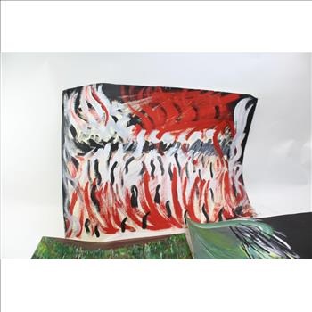 Various Paintings By Jaleh Kazemi