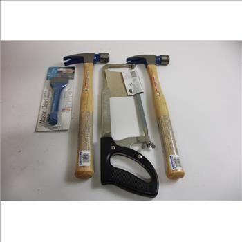 Vaughan Hammer, Yellow Jacket 13w Fluorescent Work Light, Ace Heavy Duty Hacksaw And More, 3+ Pieces