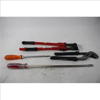 Vaughan Superbar Crowbar, Bolt Cutters,and More, 10+ Pieces