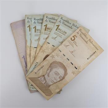 Venezuelan Bolivares, 6 Pieces