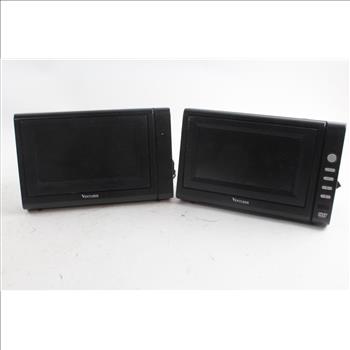 Venturer Portable DVD Player, With Second Screen, 2 Pieces