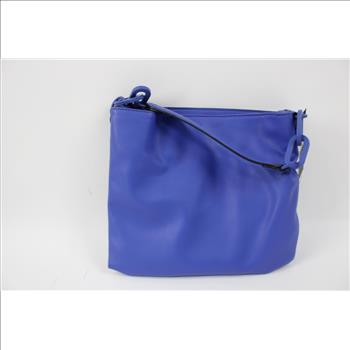 Vera Wang Vegan Leather Blue Handbag