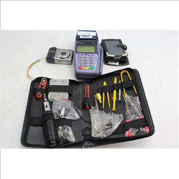 VeriFone Card Machine, Tungsten Palm Handheld PDA, & More; 4 Pieces