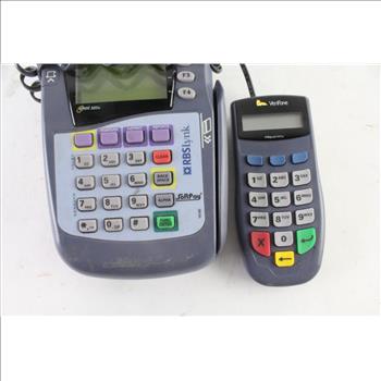 Verifone Credit Card Terminal, With Keypad Attachment