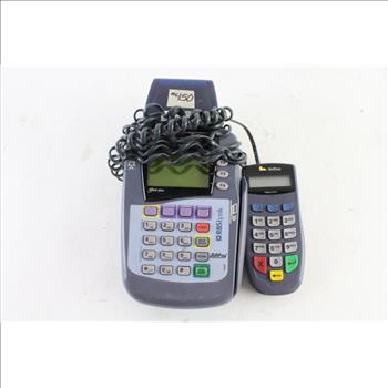 Verifone Credit Card Terminal, With Keypad Attachment