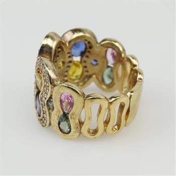 Vermeil Multi-Stone Ring
