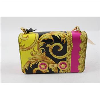 Versace Handbag With Gold Chain Strap