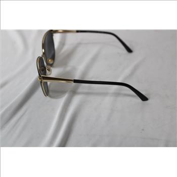 Versace Metal Black/Gold Polarized Sunglasses