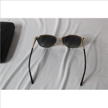Versace Metal Black/Gold Polarized Sunglasses