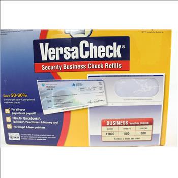VersaCheck Form 1000 Security Business Check Refills