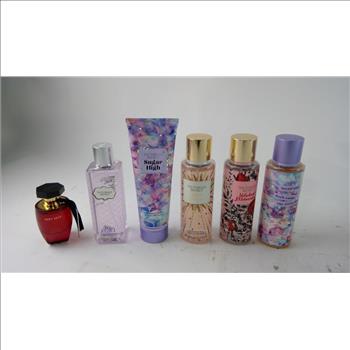 Vicorias Secret Lotions And Perfumes, 6 Pieces