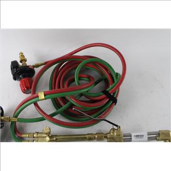 Victor Welding Torch With Gauges And Hoses