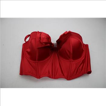Victoria's Secret 38D Dream Angels Red Rhinestone Bralette