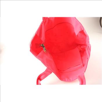 Victoria's Secret PINK Zip Top Pink Bling Tote Heavy Canvas Bag