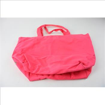 Victoria's Secret PINK Zip Top Pink Bling Tote Heavy Canvas Bag