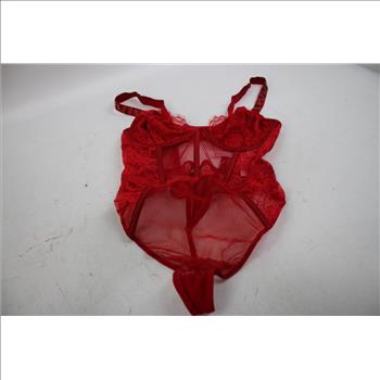 Victoria's Secret Red Lingerie Underwear Large 3 Pieces