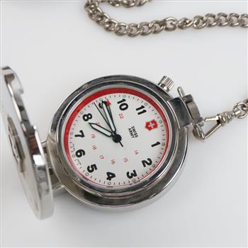 Victorinox Swiss Army Desk Alarm Pocket Watch