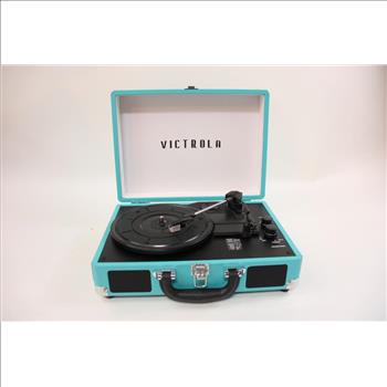 Victrola Vintage 3-Speed Bluetooth Portable Suitcase Record Player With Built-in Speakers