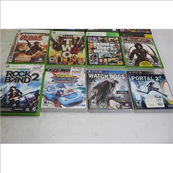 Video Games: PS2, PS3, XBox, Xbox 360: Portal 2, Grand Theft Auto V: 10+ Items