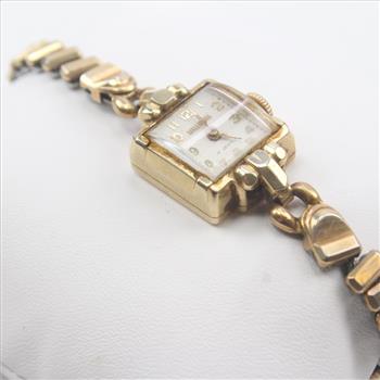 Vintage 14kt Gold Hallmark Swiss Watch