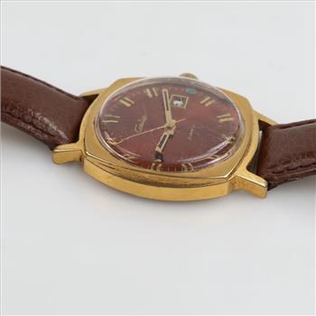 Vintage 14kt GP Mechanical Slava Soviet Watch
