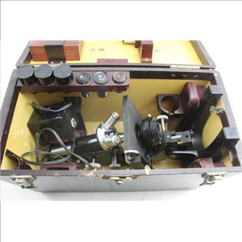 Vintage 1937 Bausch & Lomb Microscope With Case