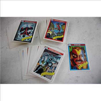 Vintage 1990 Marvel Trading Cards, 100+ Cards