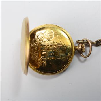 Vintage Arnex 10kt Gold Plated Pocket Watch