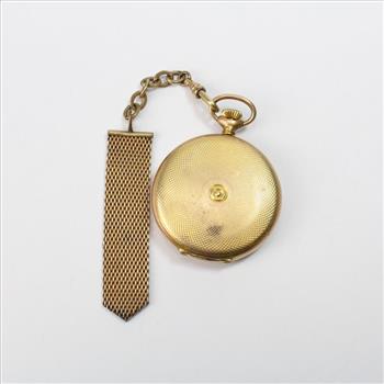 Vintage Arnex 10kt Gold Plated Pocket Watch
