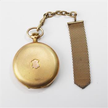 Vintage Arnex 10kt Gold Plated Pocket Watch