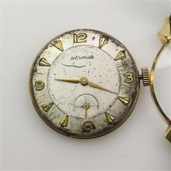 Vintage Benrus 14kt Gold Watch