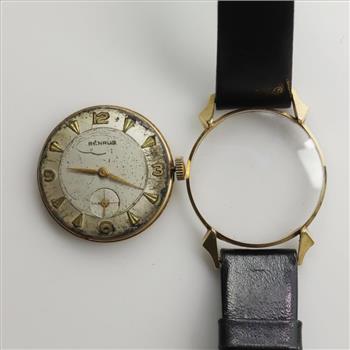 Vintage Benrus 14kt Gold Watch
