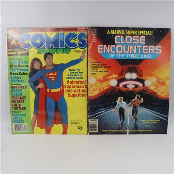 Vintage Close Encounters Of The Third Kind & Comics Scene, 2 Magazines