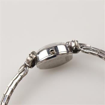 Vintage Croton Watch With 14kt White Gold Diamond Band