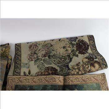 Vintage Floral Wall Hanging Tapestry, 3 Pieces