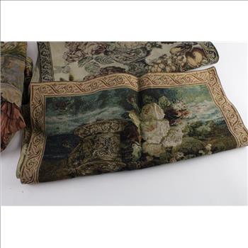 Vintage Floral Wall Hanging Tapestry, 3 Pieces