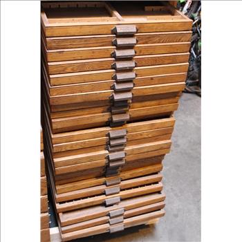 Vintage Hamilton Printers Cabinet