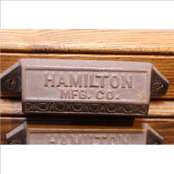 Vintage Hamilton Printers Cabinet