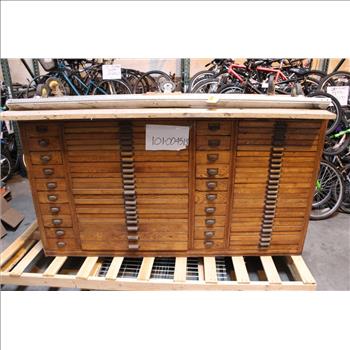 Vintage Hamilton Printers Cabinet