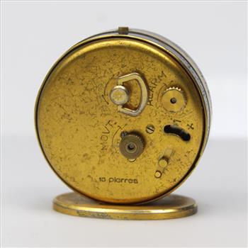 Vintage Jaeger LeCoultre 8 Day Travel Alarm Clock