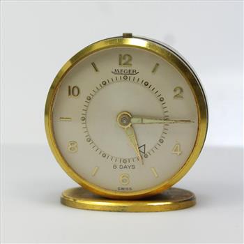 Vintage Jaeger LeCoultre 8 Day Travel Alarm Clock