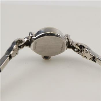 Vintage Lady Hamilton 14kt Gold Diamond Watch