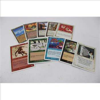 Vintage Magic The Gathering Trading Card Lot - 10 Cards