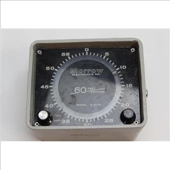 Vintage Morrow Model S-60B 60 Feet/ Fathom Boat Depth Finder