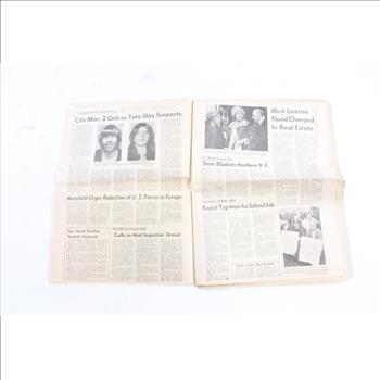 Vintage Newspaper, Dec 2 1969, Headline 