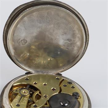 Vintage Pocket Watch .800 Silver