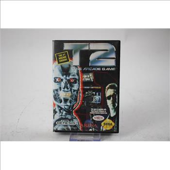 Vintage Sega Genesis Video Game - T2 The Arcade Game