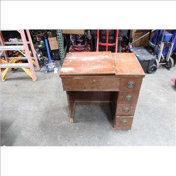 Vintage Sewing Machine Table