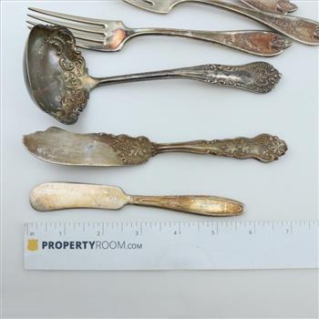 Vintage Silver Plated Silverware, 7 Pieces
